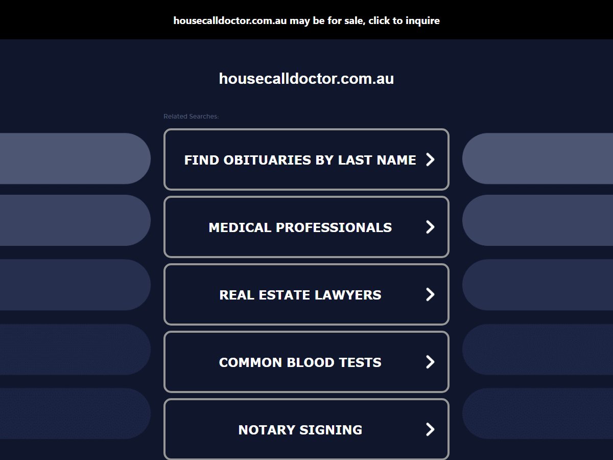 House Call Doctor
