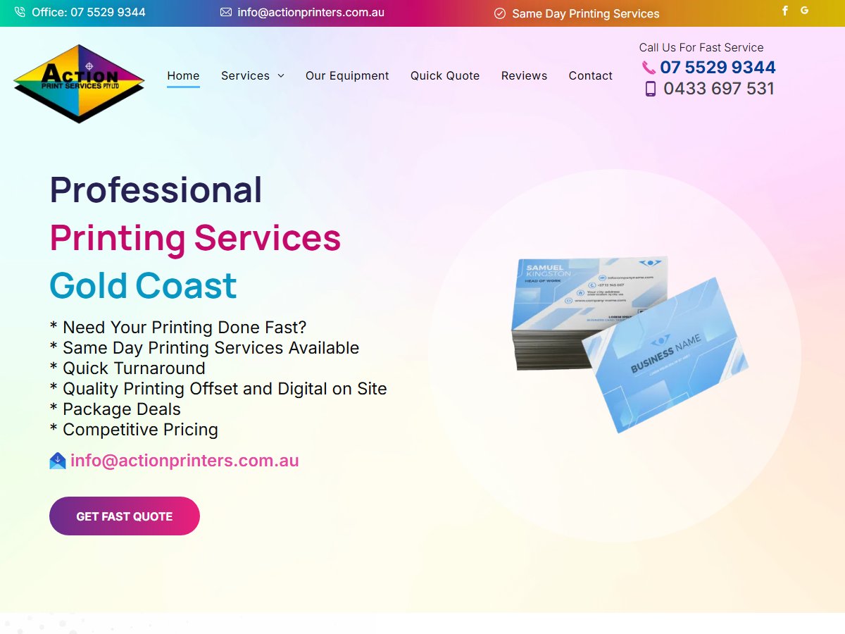 Action Print Services Pty Ltd