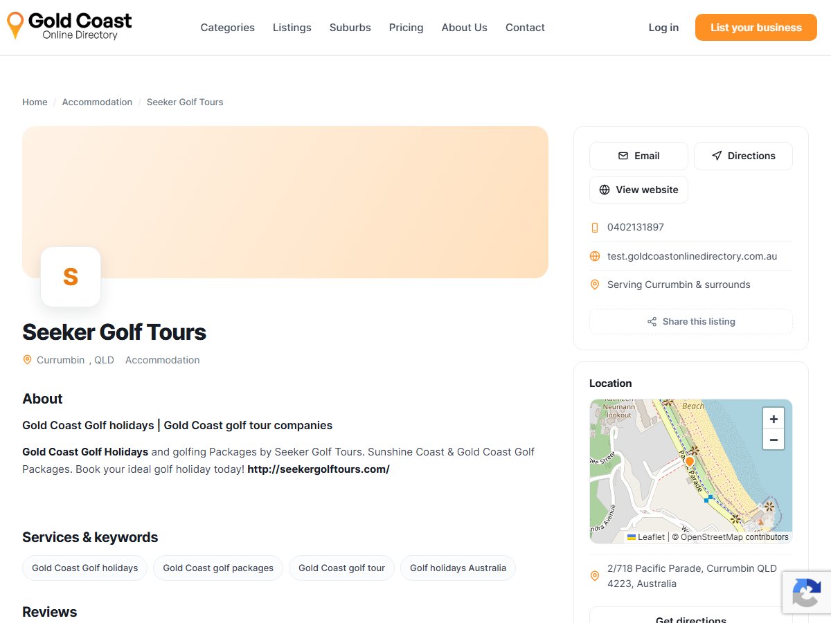 Seeker Golf Tours
