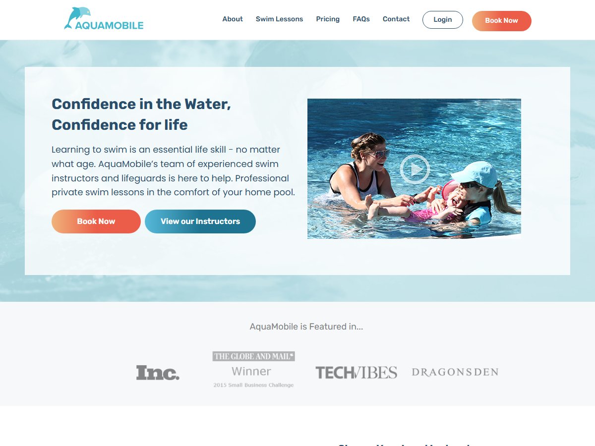 AquaMobile Home Swim Lessons
