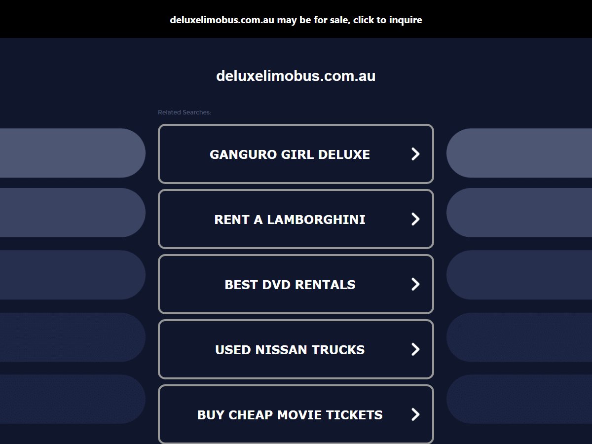 De Luxe Limo Bus