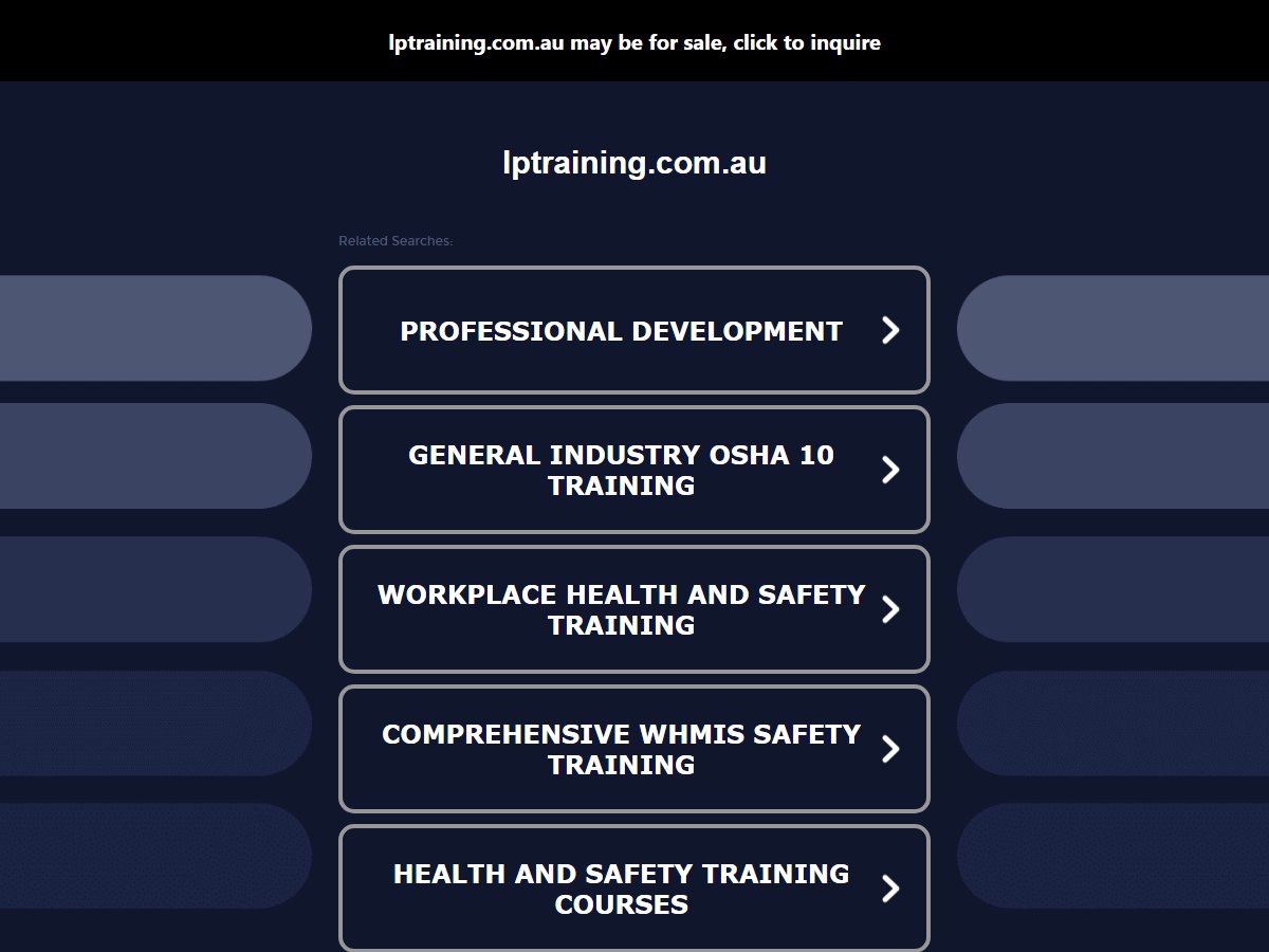Lee Perlitz Training Consultancy