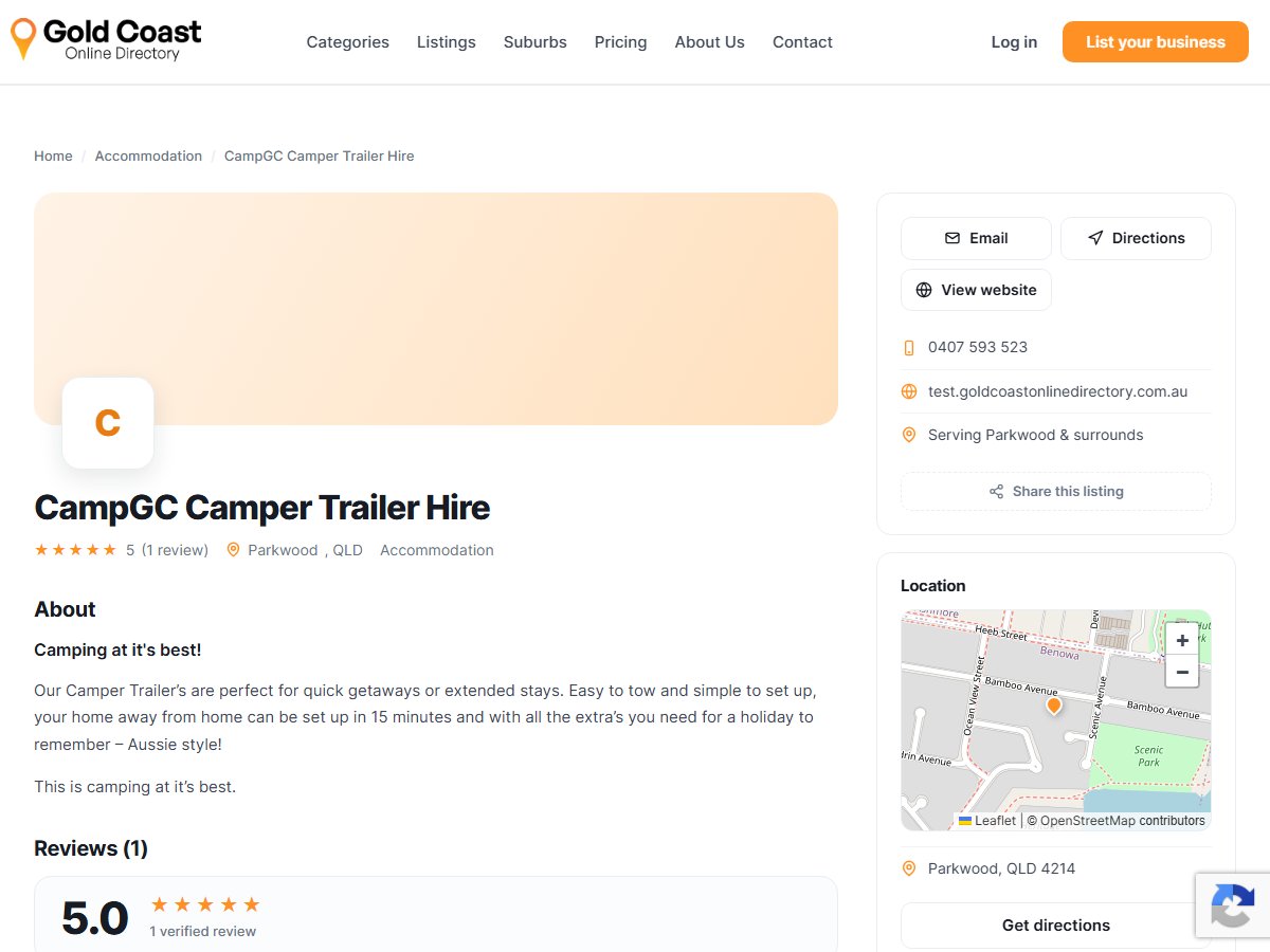 CampGC Camper Trailer Hire