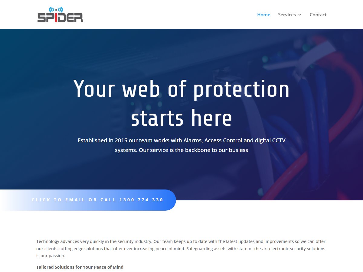 Spider Electronic Security – Home Security Systems Installation, Comme
