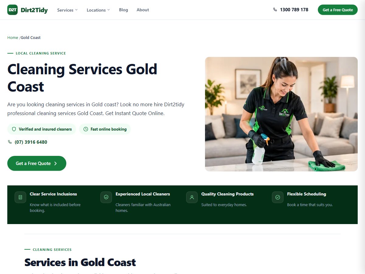 Dirt2Tidy Cleaning Services