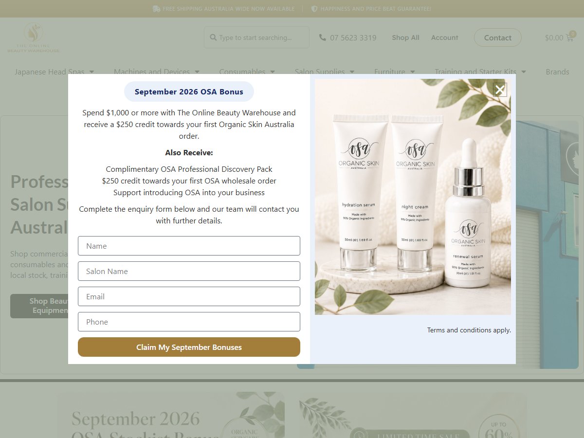 The Online Beauty Warehouse