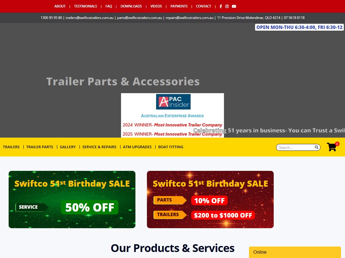 Swiftco Trailers