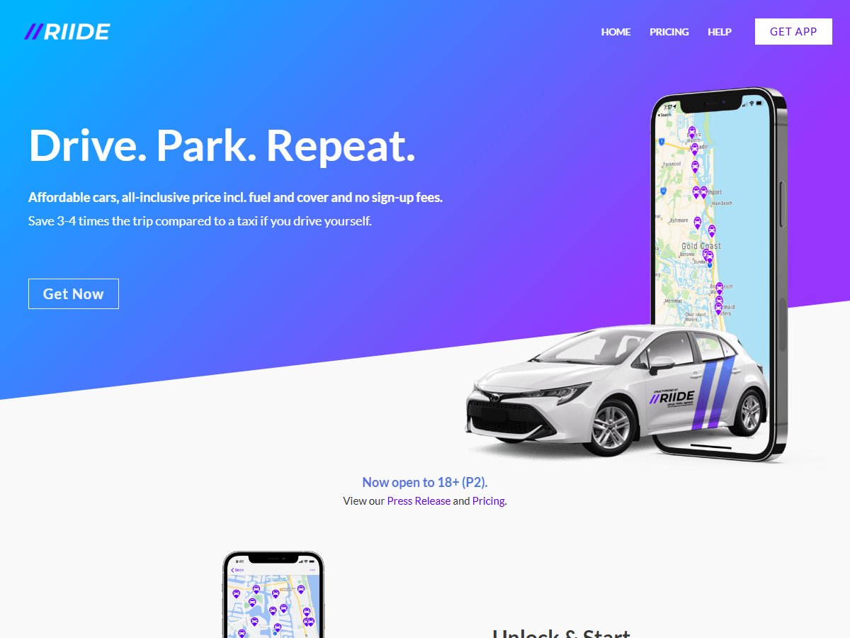 RIIDE Carsharing / Car Rental
