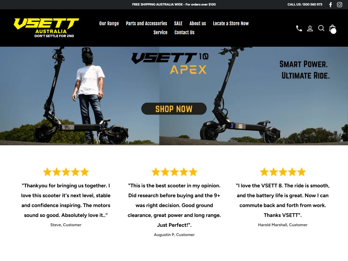 VSETT AUSTRALIA