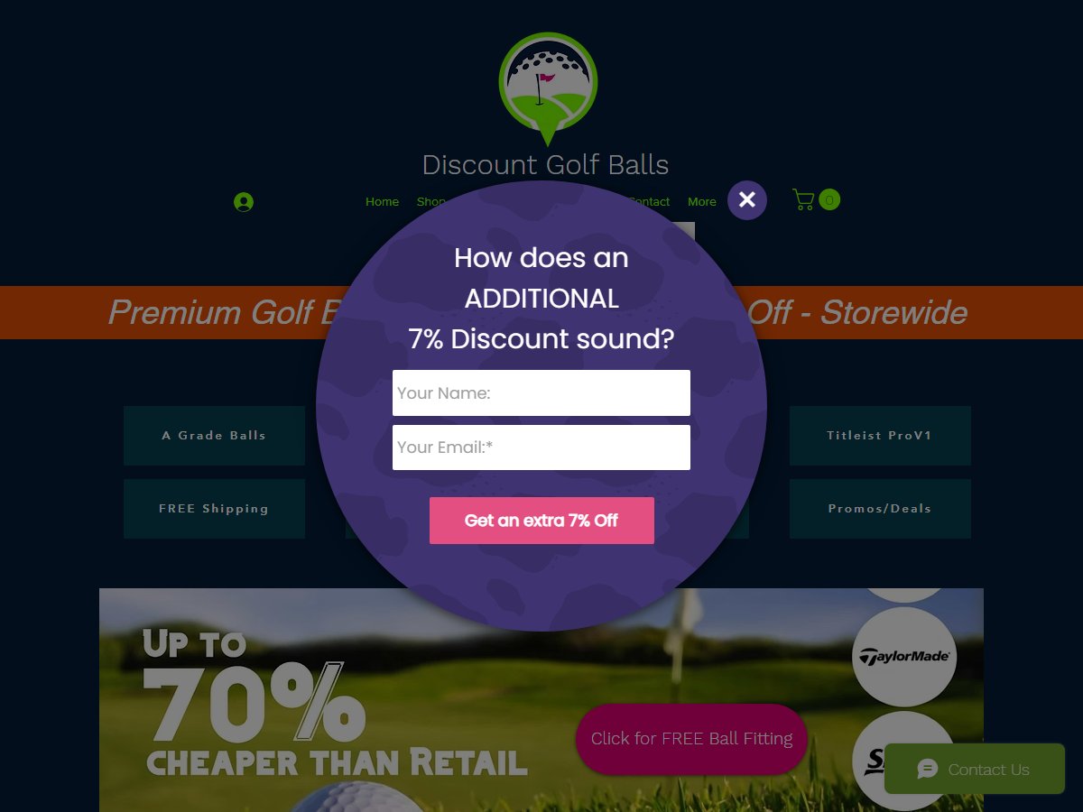 Discount Golf Balls