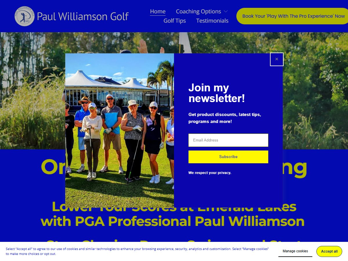 Paul Williamson Golf