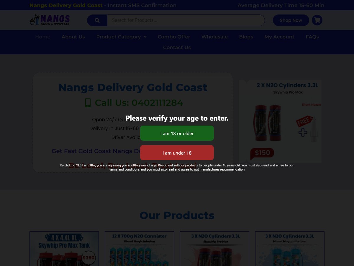 Nangs Delivery Gold Cost