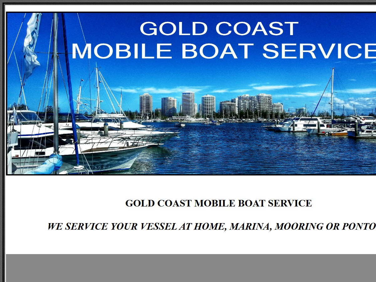 Gold Coast Mobile Boat Service