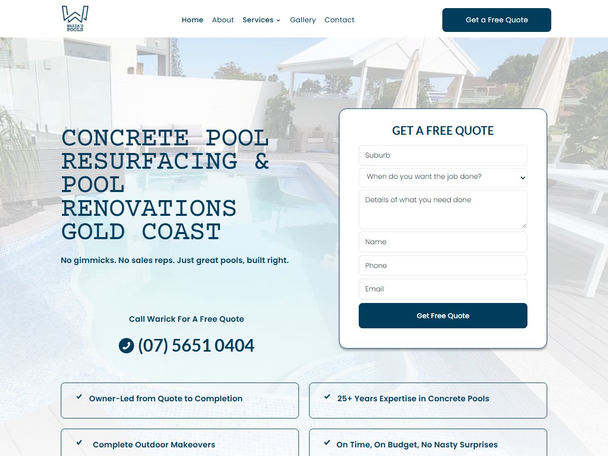 Pool Renovations Gold Coast