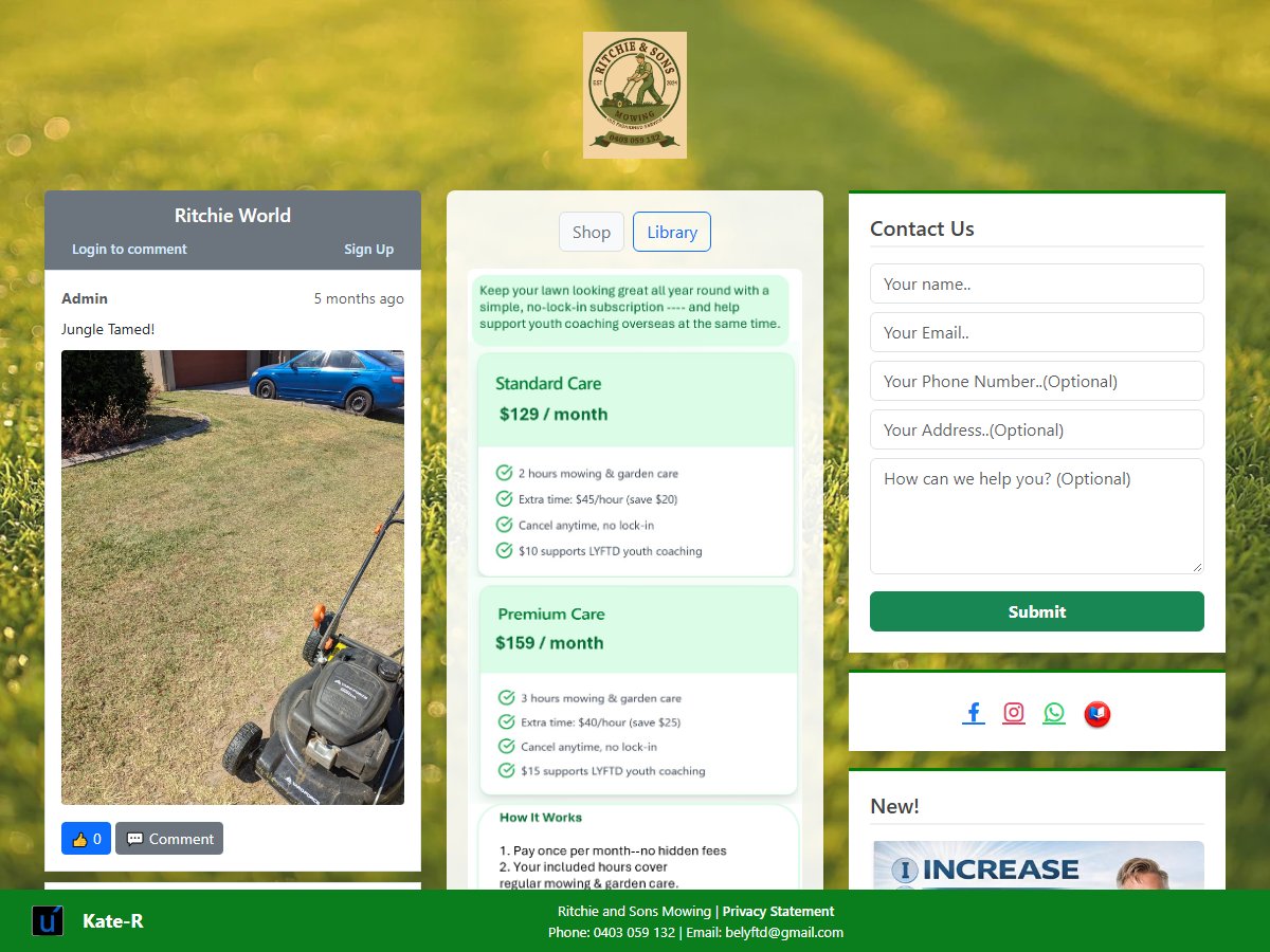 Ritchie and Sons Mowing