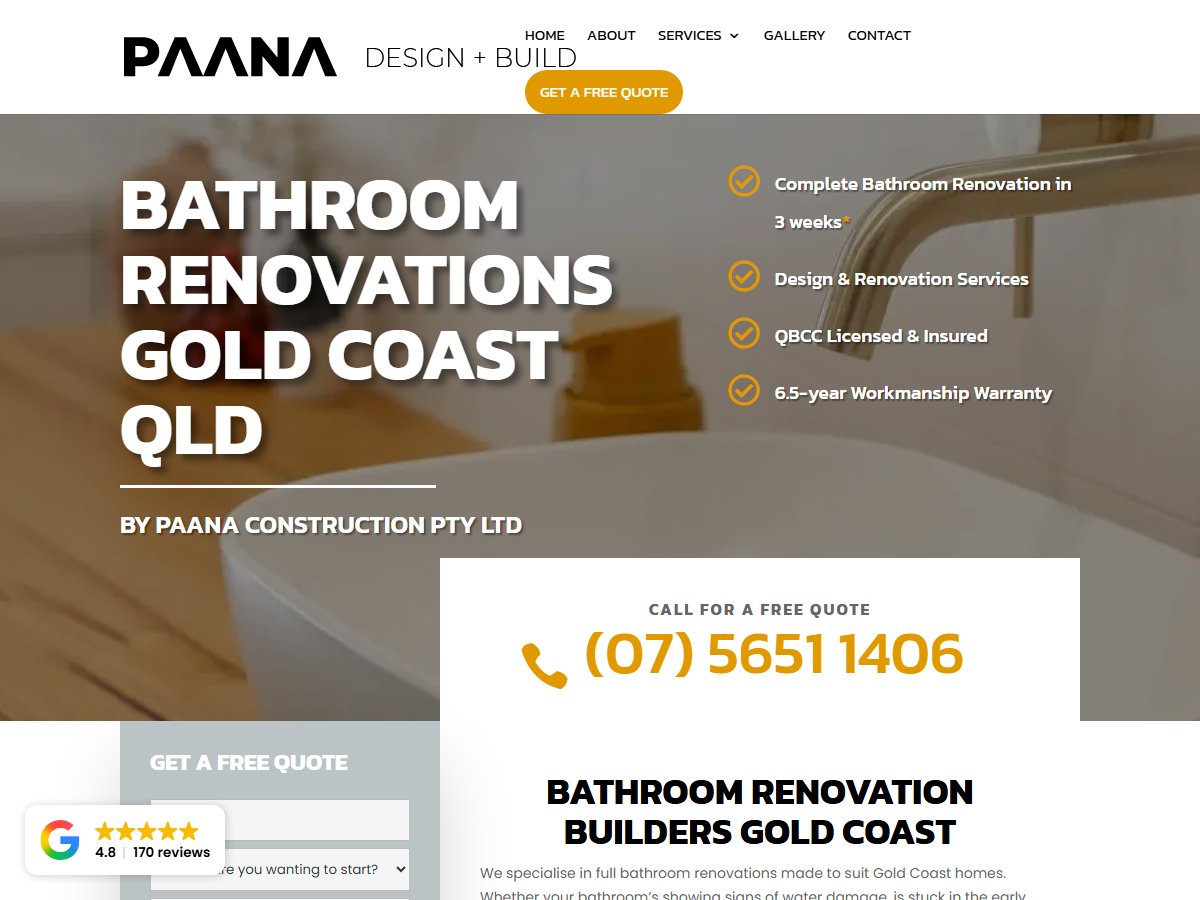 Bathroom Renovations Gold Coast