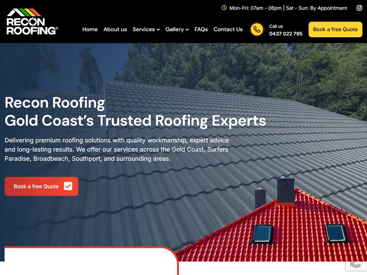 Recon Roofing Gold Coast