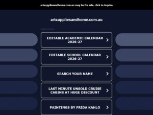 Art Supplies and Home (ASAH)